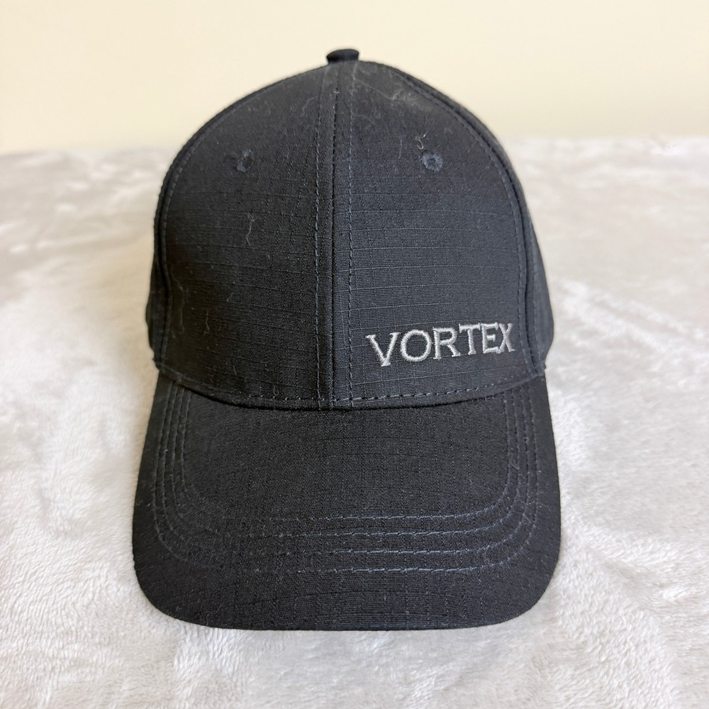 Vortex Optics Performance Ripstop Hat Men OSFM Black Hunting Baseball Cap EUC
